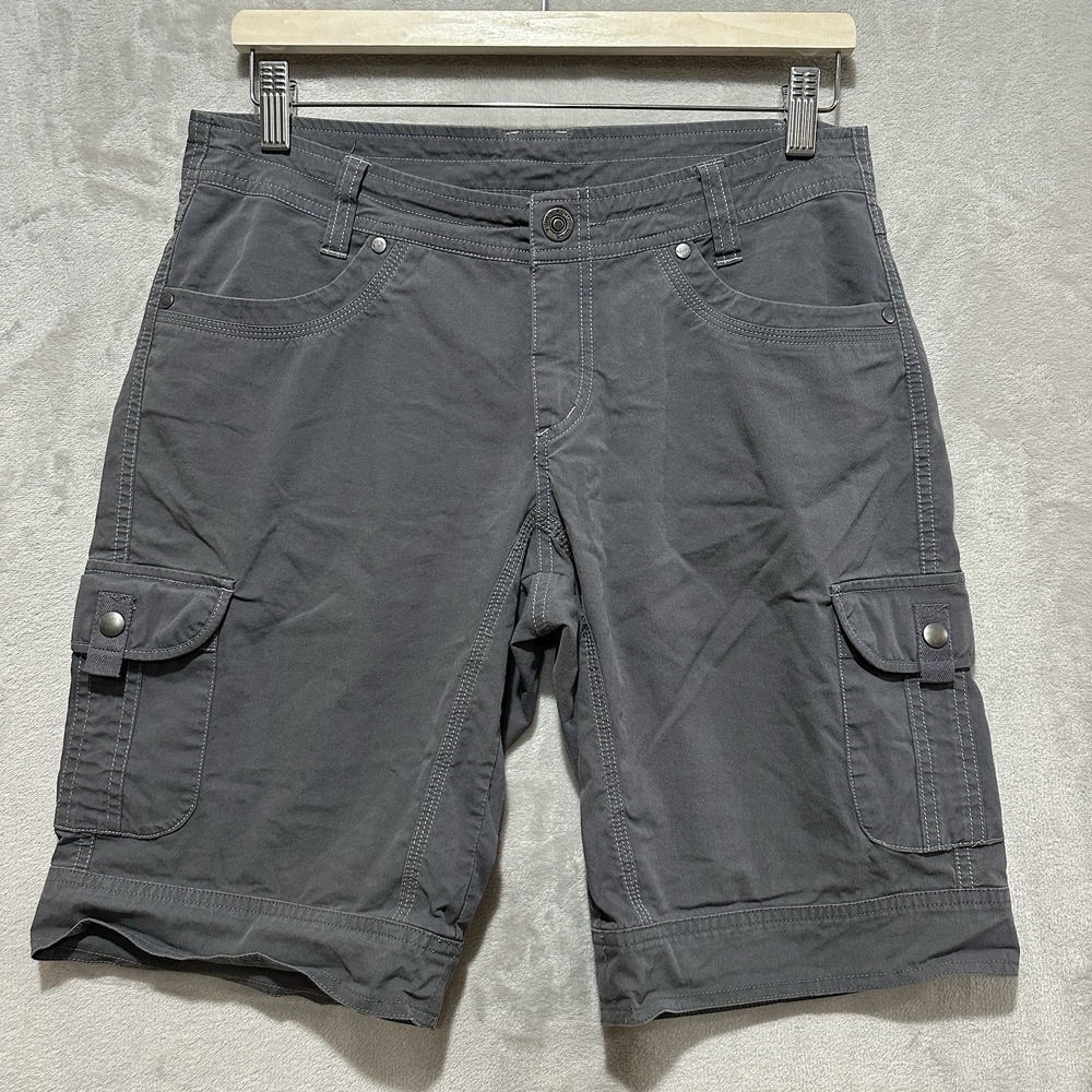 Kuhl Splash Cargo Shorts Stretch Women's‎ 8 Gray Performance Outdoors Pockets
